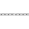 Corderie Italiane 006007340 Catena Genovese, Filo Tondo, Nera, 3.8 x 39 x 12 mm, 1.5 m (Confezione da 2)