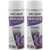 DUPLI-COLOR 158995 AEROSOL ART PRIMER Bianco 400 ml (Confezione da 2)
