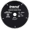 Trend Lama per Sega Circolare CraftPro a Taglio Trasversale con Kerf Sottile a Gancio Negativo, 260 mm x 60 Denti x Foro da 30 mm, Punta in Carburo di Tungsteno, CSB/CCTC26060