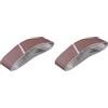 Einhell - Set di 6 nastri abrasivi originali (accessori per levigatrice a nastro, 3 nastri abrasivi per levigatrice a nastro, 100 x 914 mm, 1 P60, P80, P120)