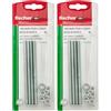 Fischer 4 Pz Barre Filettate M6 x 110 con Dado e Rondella FIS GS per Ancorante Chimico, 507247 (Confezione da 2)