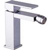 DP Griferia DP rubinetteria Quercia - Miscelatore monocomando per bidet, colore: argento