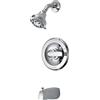 Delta Faucet 134900-A - Miscelatore monocomando per vasca/doccia con doccetta, cromato, quantità 3
