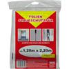 JUFOL 70081 - Pellicola di protezione antipolvere per porta, 2,2 x 1,2 m, con cerniera I-Form