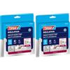 Tesa Guarnizione in Gomma per Porte e Finestre, tesamoll® Profilo D, 6m x 9mm x 8mm, Bianco (Confezione da 2)