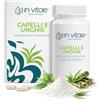In vitae Italian Lifestyle IN VITAE Integratori Capelli e Unghie Donna, 60 capsule | Con Biotina, Zinco, Ferro, Vitamina B, Vitamina E, Acido Folico, Anticaduta, Rinforzante, Favorisce La Crescita