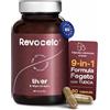 Revocelo Detox Fegato con TUDCA 300mg, Cardo Mariano e Silimarina, Disintossicante Forte, Complesso Fegato e Tiroide, Liver Complex Vegano, Prodotto in UE, 60 Capsule