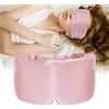 ATreebag Maschera da notte in seta per donne e uomini, 100% delicata sulla pelle, grande maschera da notte con velcro regolabile a casa e in viaggio, 1 pezzo (flora chiara)
