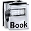Bling Jewelry Studente Laureato Word Book Worm Reader Books Charm Bead Per Le Donne Adolescenti Laurea Ossidato .925 Sterling Silver Adatto A Bracciale Europeo
