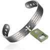 YINOX Bracciale magnetico in rame super resistente per uomo e donna, braccialetto classico in rame con croce, include 8 magneti NdFeB di grandi dimensioni e confezione regalo di alta qualità