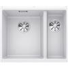 Blanco PRONTA CONSEGNA - SPEDIZIONE IMMEDIATA Lavello 2 Vasche Grande a Sinistra Sottotop 55 x 46 cm Silgranit Bianco SUBLINE 340/160-U BLANCO 1513790 513790