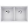Blanco PRONTA CONSEGNA - SPEDIZIONE IMMEDIATA Lavello 2 Vasche Sottotop 75 x 46 cm Silgranit Bianco SUBLINE 350/350-U BLANCO 1518594 518594