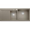 Blanco PRONTA CONSEGNA - SPEDIZIONE IMMEDIATA Lavello 2 Vasche con Gocciolatoio a Sinistra Sopratop 116 x 50 cm Silgranit Tartufo NAYA 8 S BLANCO 1525785 525785