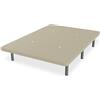 Somnia Descanso - Base rivestita 3D extra resistente con grande stabilità e 5 barre trasversali + 6 gambe metalliche filettate da 25 cm, 90 x 200, beige