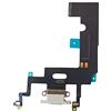 DHLK® Connettore Dock di ricarica compatibile con iPhone XR - Charging Port Cavo flessibile, Bianco (A1984, A2105, A2106, A2108)