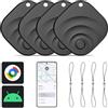 Reyke Tracker Android, Smart Tag compatibile con Google Find My (solo per Android), localizzatore per chiavi, bagagli, valigia, portafoglio, 4 pezzo