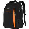 MATEIN Zaino Uomo per PC 15.6 Pollici, Antifurto Zaino Porta Laptop, Impermeabilie Zaini Universitari Casual per Computer, Notebook, Viaggio, Lavoro, Regalo, Nero Arancione