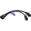 Eonvic IEC320 C14 a 2 x C15 Y Splitter cavo di prolunga per computer portatile HDTV Monitor scanner 2.5A/250V