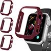 iVoler 3 Pezzi Cover Rigida PC per Apple Watch SE (2025/2022 / 2020) / Series 6 5 4 40mm (Senza Pellicola Protettiva), Ultra Sottile Custodia Antiurto e Anti-Graffio Bumper Case, Bordeaux
