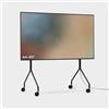 Pedestal Moon Rollin' Porta TV con Ruote | Piedistallo TV Moderno per Soggiorno | Carrello TV dal Design Danese | Mobile tv con Ruote | Porta TV dal Design Danese (Nero)