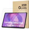 Bighan 2 Pezzi Vetro Temperato Compatibile per Lenovo Idea Tab 11'', Durezza 9H Pellicole Protettive Compatibile per Lenovo Tab M11 11, Anti-Graffio, Bubble-Free, Ultra Trasparente