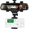 ZOREI Porta Cellulare da Auto Specchietto, Porta Telefono Supporto Smartphone da Specchietto Retrovisore (Doppi Ganci)