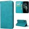 Copmob Cover iPhone X/XS,Flip Portafoglio Custodia in Pelle,[4 Slots][Supporto Stand][Chiusura Magnetica],Custodia Cover Case per iPhone X/XS - Cielo Blu