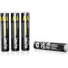 imuto 8 batterie AA ricaricabili al litio 1,5 V (1300-IMU4AAA)