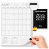 Finoly Calendario Magnetico Verticale Gennaio 2026 a Giugno 2027 Spagnolo | Calendario Frigo Magnetico 2026 (18 Mesi) | Planner Magnetico con Magnete Incluso