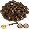 ASTARON 300 Pezzi Perline di Ceralacca per Timbro Sigillo di Cera, Kit Sigillo di Cera Ottagonale con 1 Cucchiaio per Sciogliere Cera per Inviti Biglietti Buste Confezioni di Vino Confezioni Regalo