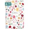 Häfft paper&you® Taccuino A6+ a righe, piccolo e pratico Wild Flower | Ideale da portare con sé: 64 pagine a righe e numerate con carta da 90 g/m², copertina morbida e angoli arrotondati