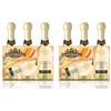 Sant'Orsola - Mini Bottiglie di Vino Cuvèe Creme Dolce, da Uva Bianca Italiana, Gusto Fresco con Note Dolci e Aromatiche, 3x200 ml (Confezione da 2)