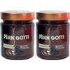 Pernigotti Crema Gianduia Nero - Crema Spalmabile al Gianduia Fondente con 30% Nocciola - Senza Olio di Palma - Solo Aromi Naturali - Senza Glutine - 330 g (Confezione da 2)