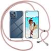XINYEXIN Cover per Oppo Find X3 Lite, Traslucida Custodia Antiurto Antigraffio con Supporto Anello a 360°, PC + TPU Bumper Case - Nero