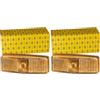 Hella Luce demarcazione laterale - Alogeno - 12V - Raccordo a vite/Montaggio, esterno - ADR/GGVS - Colore diffusore luce: giallo - Dx/Sx - Quantità: 1-2PS 006 717-031 (Confezione da 2)