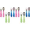 Munchkin Toddler Fork and Spoon Set (1 Spoon and 1 Fork) Assorted colours (Confezione da 2)