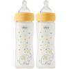 Chicco Biberon Perfect Easy Flusso Lento, con Tettarella Physio in Morbido Silicone e Finitura Soft Sense, Anticolica, Riduce Rigurgito e Irritabilità, Bottiglia in Vetro da 240ml, 0 Mesi+, Neutro