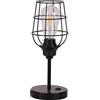 AIRTWESD Lampada da tavolo retro LED lampada decorativa E27 lampada da comodino vintage lampada da lettura con interruttore (senza lampadina)