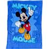 CARTOON Plaid in coral Topolino Disney per bambini coperta in morbido pile 100x140 cm perfetta per divano letto o viaggio