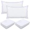 Prasacco 20 federe per cuscino, 80 x 50 cm, monouso, colore bianco, in tessuto non tessuto, portatile, traspirante, per saloni di bellezza, hotel, pensioni, viaggi