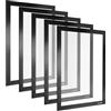 POPPSTAR Cornice magnetica A4 calamitata con chiusura magnetica, nero, 5 pezzi