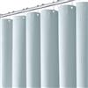 BTTN Tenda da doccia a nido d'ape, blu, 180 x 200 cm, antimuffa, tessuto impermeabile, in tessuto, con 12 ganci, moderna, ponderata, decorativa, in poliestere, per bagno, blu nebbia
