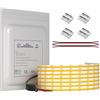 MALIIGAZA Striscia LED COB 10 m, 24 V, bianco neutro, 4000 K, ad alta luminosità, 312 LED/m, flessibile, ritagliabile, per soffitto, cucina, camera da letto, fai da te (senza alimentatore di rete e