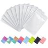 Plaphy 100 Sacchetti Mylar in Alluminio Richiudibili con Zip(Bianco,6x10cm)