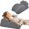 Yintrinsic Cuscino ergonomico in memory foam per letto e divano, con rivestimento lavabile, cuscino da lettura per schiena, collo, gambe, cuscino da reflusso per sedersi, dormire, leggere