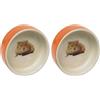 Nobby Ciotola in Ceramica per criceti, Diametro 7,5 x 2,5 cm, 1 Pezzo (Confezione da 2)