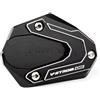 LLIDFONK Per V-STROM 800DE VSTROM 800DE 2023-2025 Vstrom 800DE 1000DE CNC Cavalletto Laterale Moto Piedino Cavalletto Estensione Pad (Nero)
