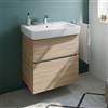 Geberit Renova Plan lavabo, evineo ineo5 evo mobile La: 70 cm, 2 scomparti estraibili, con maniglia incassata,, 501644001+BE0987OA, Renova Plan [Mobili da Bagno > Mobili con Lavabo Integrato]