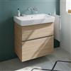 Geberit Renova Plan lavabo, evineo ineo5 evo mobile La: 75 cm, 2 scomparti estraibili, con maniglia incassata,, 501692001+BE0988OA, Renova Plan [Mobili da Bagno > Mobili con Lavabo Integrato]