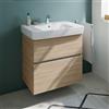 Geberit Renova Plan lavabo, evineo ineo5 evo mobile La: 75 cm, 2 scomparti estraibili, con maniglia incassata,, 501694001+BE0988OA, Renova Plan [Mobili da Bagno > Mobili con Lavabo Integrato]